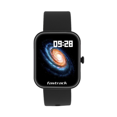 Fastrack Reflex Hello Smartwatch with Bluetooth Calling (43.7mm TFT-LCD Display, IP68 Water Resistant, Black Strap)