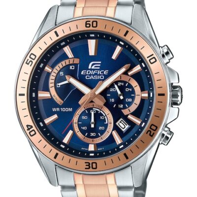CASIO Edifice Men Navy Blue Dial Chronog...