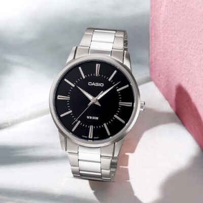 Casio Enticer Men Black Analogue watch A...