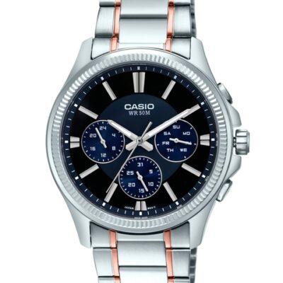 Casio Enticer Men Navy Blue Analogue watch A1658 MTP-1375HRG-1AVIF