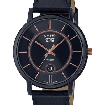 CASIO Men Dial & Leather Straps Wat...