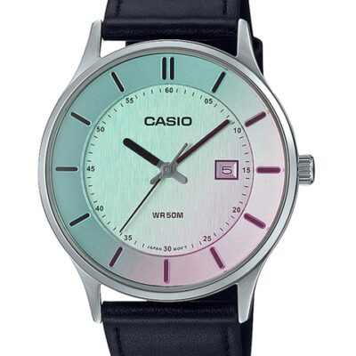 CASIO Men Leather Straps Analogue Watch ...