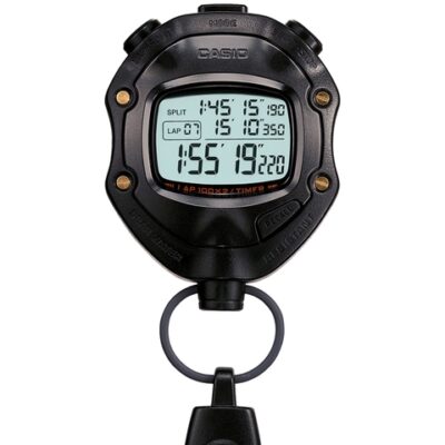 Casio Stop Watch Unisex Black Digital wa...