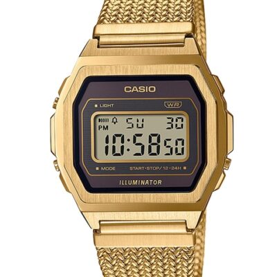 CASIO Unisex Gold Toned Stainless Steel ...