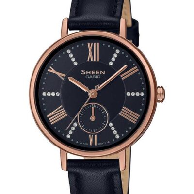CASIO Women Black Embellished Dial &#038...