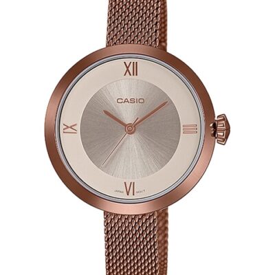 CASIO Women Rose Gold Analogue Watch A18...