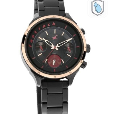 Fastrack All Nighters Women Black Analog...