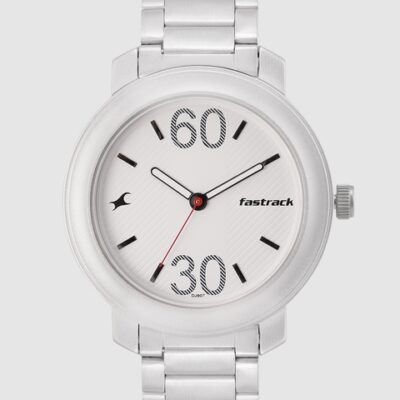 Fastrack Bare Basics Men White Analogue ...