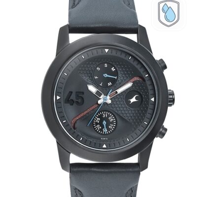 Fastrack Go Skate Men Black Analogue wat...