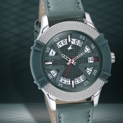 Fastrack Men Green Brass Dial & Gre...