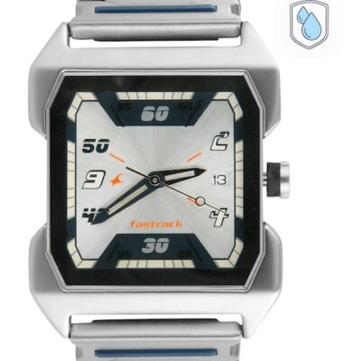 Fastrack Men Silver-Toned Dial Watch NA1...