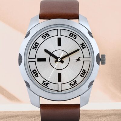 Fastrack Men Steel Analogue Watch NJ3123SL02C