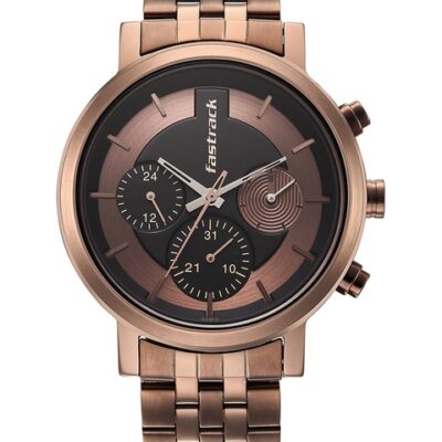 Fastrack Men Textured Dial & Bracel...