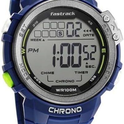 Fastrack Mens 48 mm Streetwear 2.0 Other Dial Plastic Digital Watch – 38068PP02