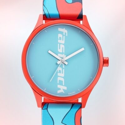 Fastrack Unisex Blue Aluminium Printed D...