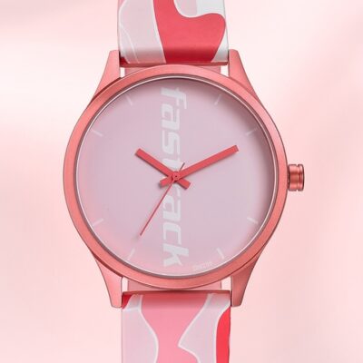 Fastrack Unisex Pink Aluminium Printed D...