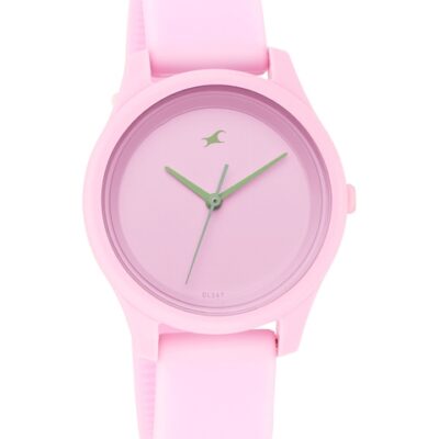 Fastrack Unisex Pink Dial & Pink St...