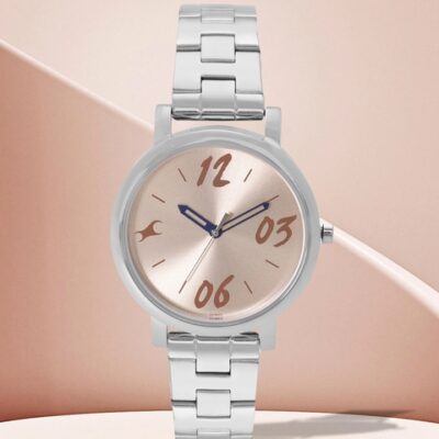 Fastrack Women Beige Analogue Watch 6801...