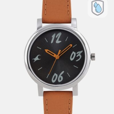 Fastrack Women Black Genuine Leather Ana...