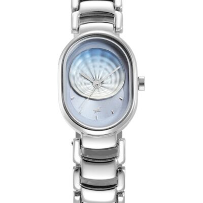 Fastrack Women Brass Mother of Pearl Dial & Stainless Steel Bracelet Style Straps Analogue Watch 6274SM01