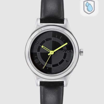 Fastrack Women Charcoal Grey & Blac...