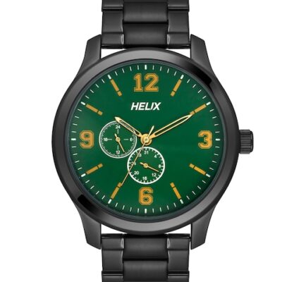 Helix Men Brass Dial & Stainless St...