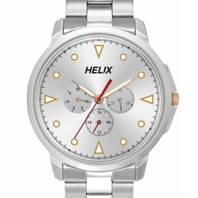 Helix Men Brass Embellished Dial & ...