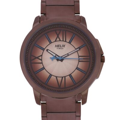 Helix Men Brown Analogue Watch – T...