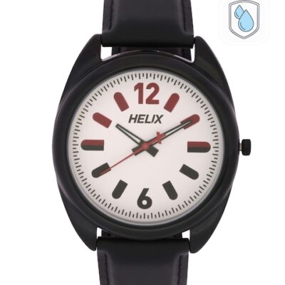 Helix Men Off-White Analogue Watch TW038HG03