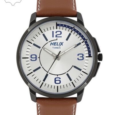 Helix Men Silver-Toned Analogue Watch – TW027HG14