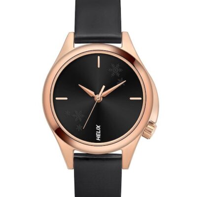 Helix Women Black Brass Dial & Blac...