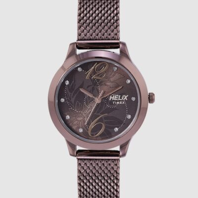 Helix Women Brown Analogue Watch –...