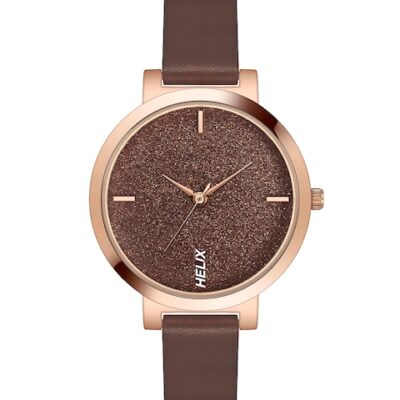 Helix Women Embellished Dial & Leat...