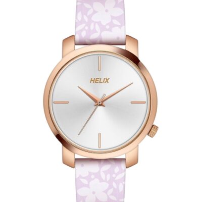 Helix Women Leather Straps Analogue Watc...