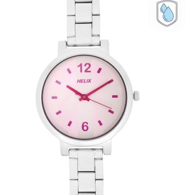 Helix Women Pink & Silver-Toned Ana...