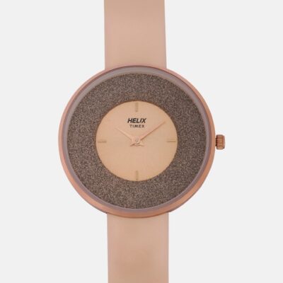 Helix Women Rose Gold-Toned Analogue Wat...