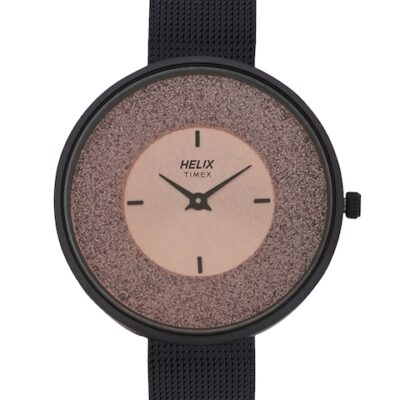 Helix Women Rose Gold-Toned Analogue Wat...