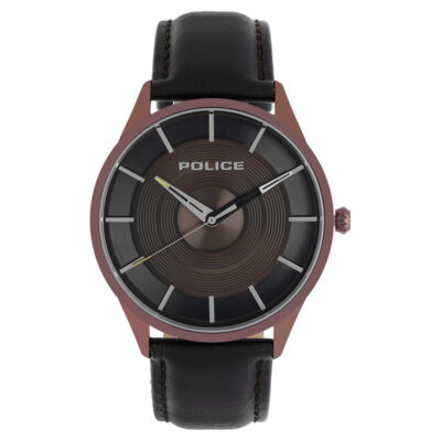 Police NBPL15399JSBN12 Brown Dial Analog...