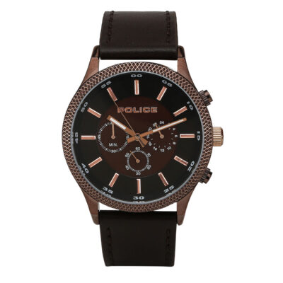 Police PL15002JBBN12 Brown Dial Analog W...