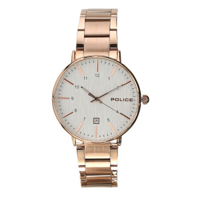 Police PL15303JYR01M White Dial Analog W...