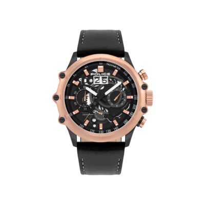 Police Watches Pl16018jsbr02w Black Dial...