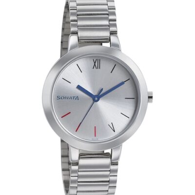 Sonata Busy Bees Women Silver Analogue w...