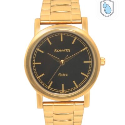 Sonata Men Black Analogue Watch 77049YM0...