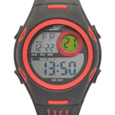 Sonata Men Black Digital Watch 77072PP03