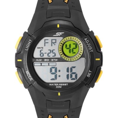 Sonata Men Black SF Essentials Digital Watch 77112PP03