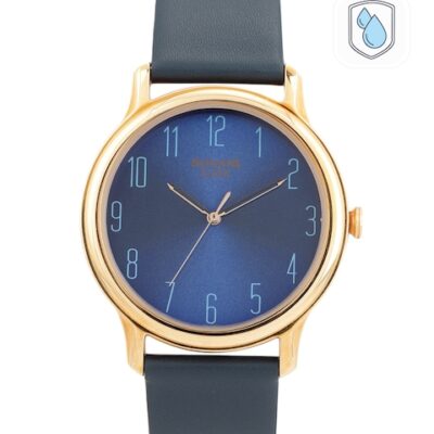 Sonata Men Blue Leather Analogue Watch NN7128WL05
