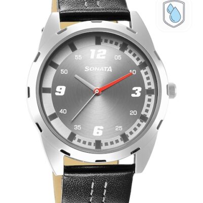 Sonata Men Brass Embellished Dial &...