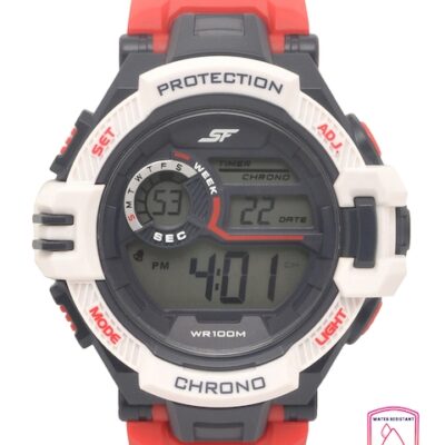 Sonata Men Red & Grey Digital Watch...