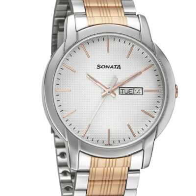 Sonata Men Silver-Toned Analogue Watch 7...