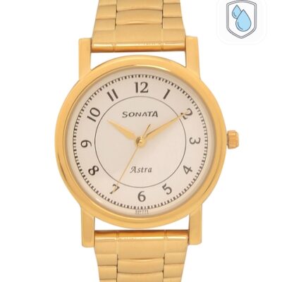 Sonata Men White Analogue Watch 77049YM0...